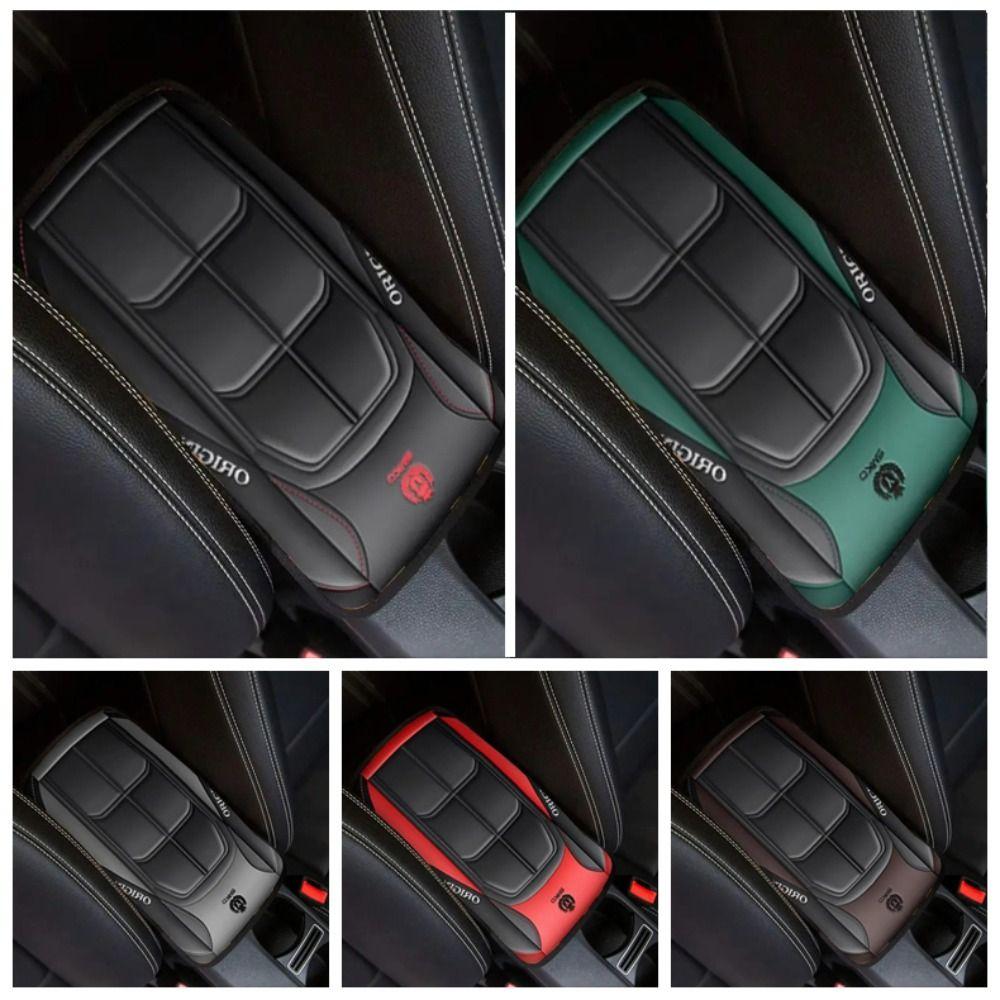 New Polyester Armrest Box Cushion Dirt-resistant Comfortable Center Console Cover Abrasion Car Armrest Cushion Universal