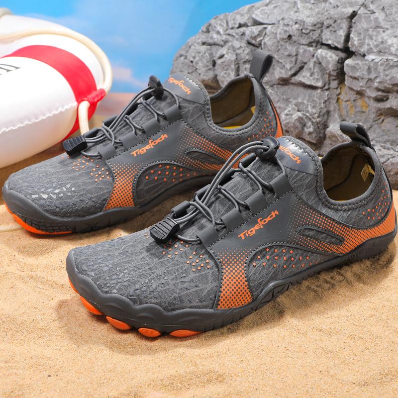 

Fashion Summer Couple Water Shoes Multi-purpose Breathable Quick-drying Beach Diving Swimming Shoes Anti-Slip Five Finger Wear-Resistant 36 серый
