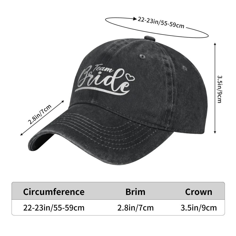 Team Braut Junggesellinnenabschied Zukünftige Ehefrau Baseballkappen Vintage Used Baumwolle Junggesellinnenabschied Kopfbedeckung Unisex Outdoor Verstellbarer Hut