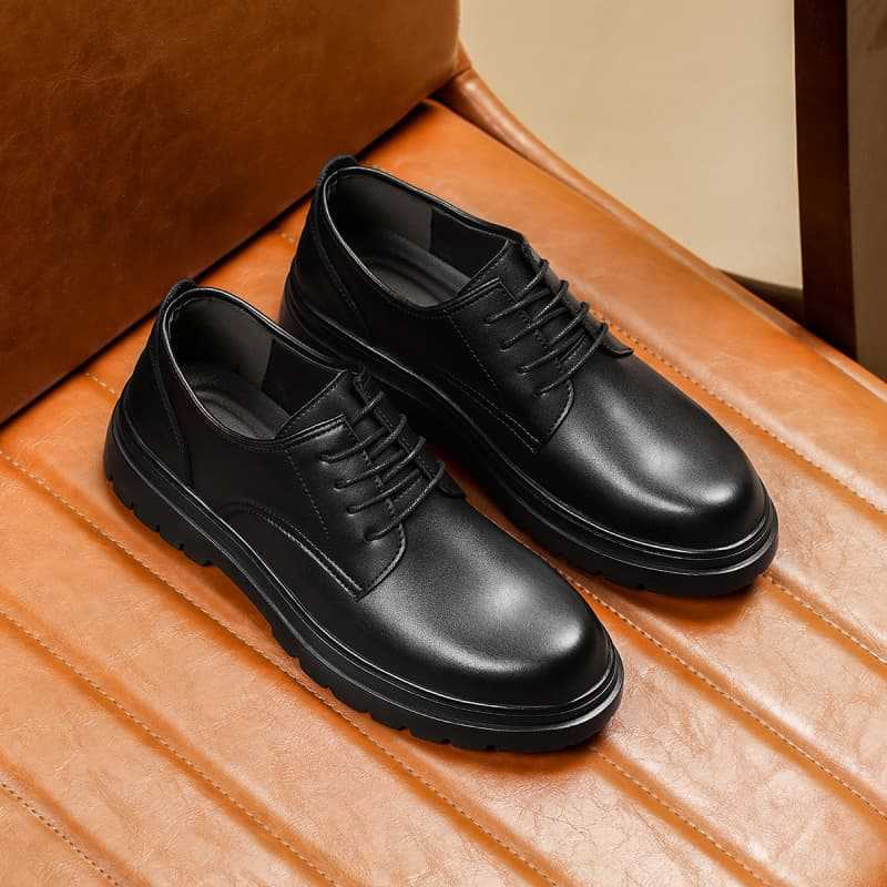 Augustine leather shoes men's 2025 new leather formal business men's shoes soft sole comfortable work casual derby shoes