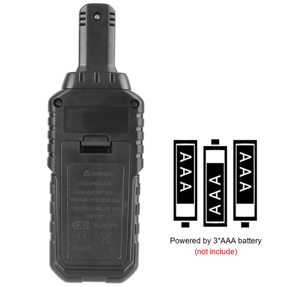 Portable EMF Tester With 3LED Indicator 3 In 1 Electromagnetic Field Radiation Detector Electric Magnetic Field Temperature Test