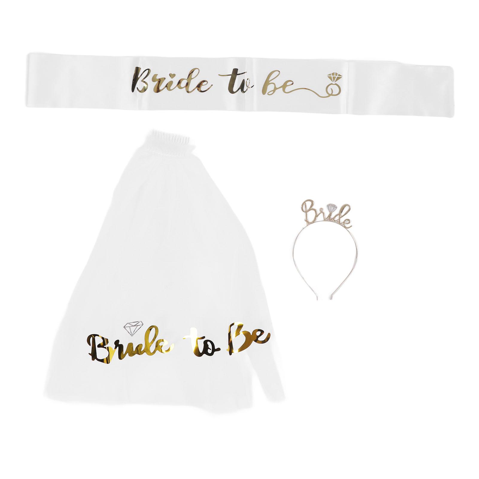 

Золотая лента для невесты с повязкой на голову, платком, золотым блеском, износостойкая, лента для будущей невесты