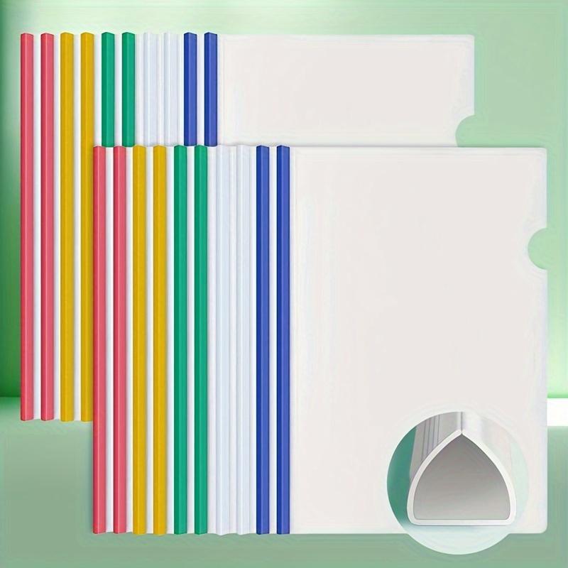 20pcs Folders, Lever Clips, Pull Bar Clips, Display Folders, Strip Binders, School Supplies, Portable A4 Binders