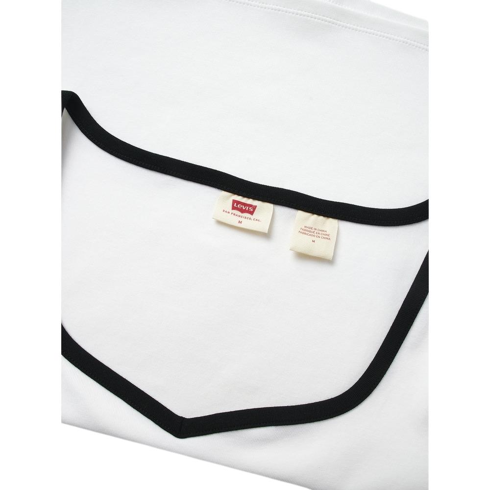 Levis Versatile Comfortable Slim Fit Short Sleeve Ribbed Round Neck T-Shirt Women Tops 003SM-0002