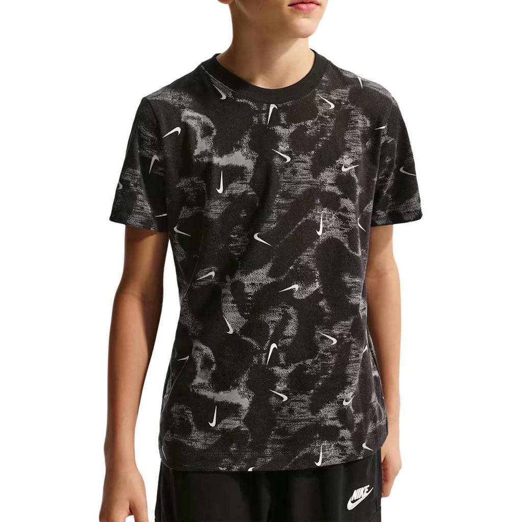 Nike Sportswear T-Shirt Round Neck Printed Short Sleeve Kids tops II0458-010