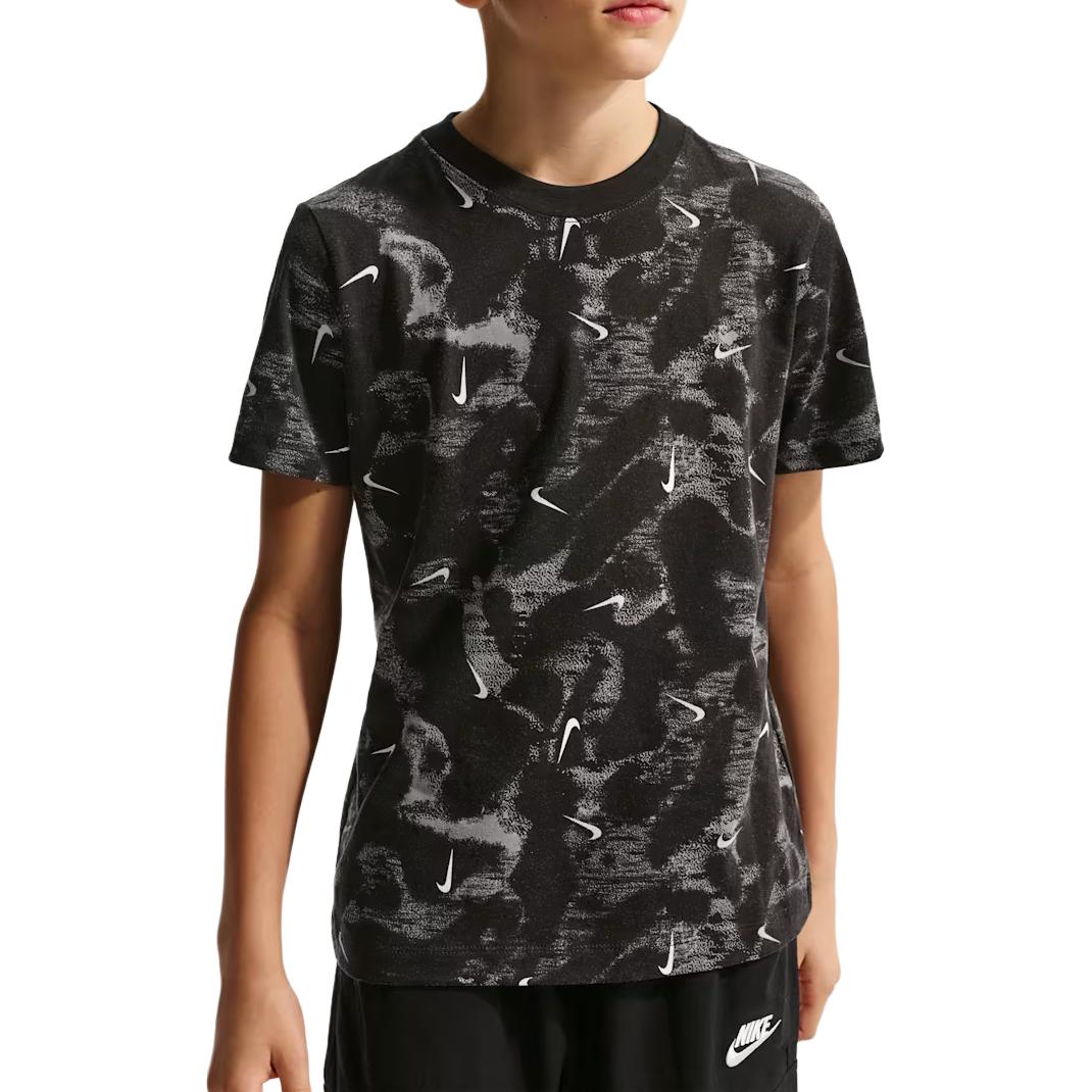 

Nike Sportswear T-Shirt Round Neck Printed Short Sleeve Kids tops II0458-010 S