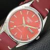JAPAN VINTAGE REFURBISHED SEIKO 5 AUTOMATIC 6309A MENS RED DIAL WATCH A701711-5 R206c-a701711