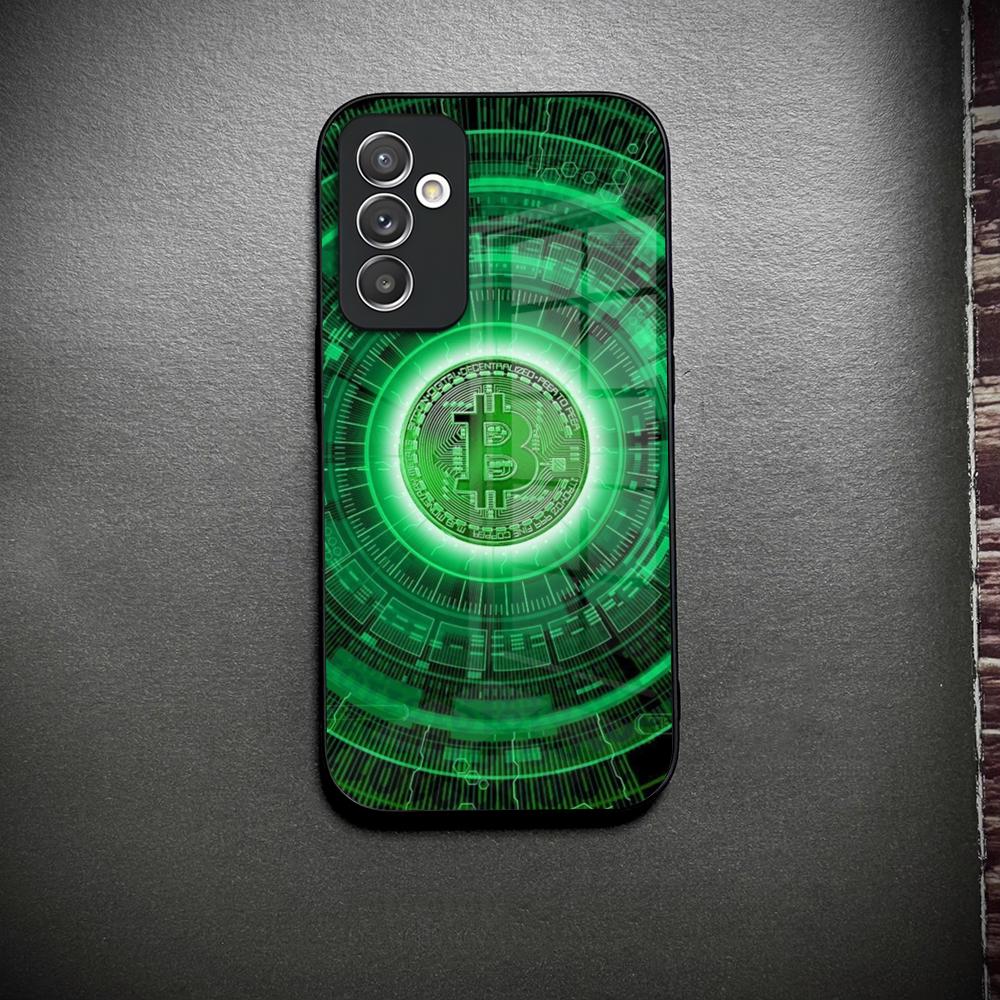 

Y2K Luxury Bitcoin B Phone Case Glass For Samsung Galaxy S26 S23 S25 S24 S21 S22 S20 Ultra Fe Plus A34 A15 A14 Cover Galaxy S24