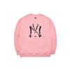 MLB Basic Logo New York Yankees Kariertes Rundhals-Sweatshirt Unisex-Sweatshirt Rosa 3AMTC0114-50PKS