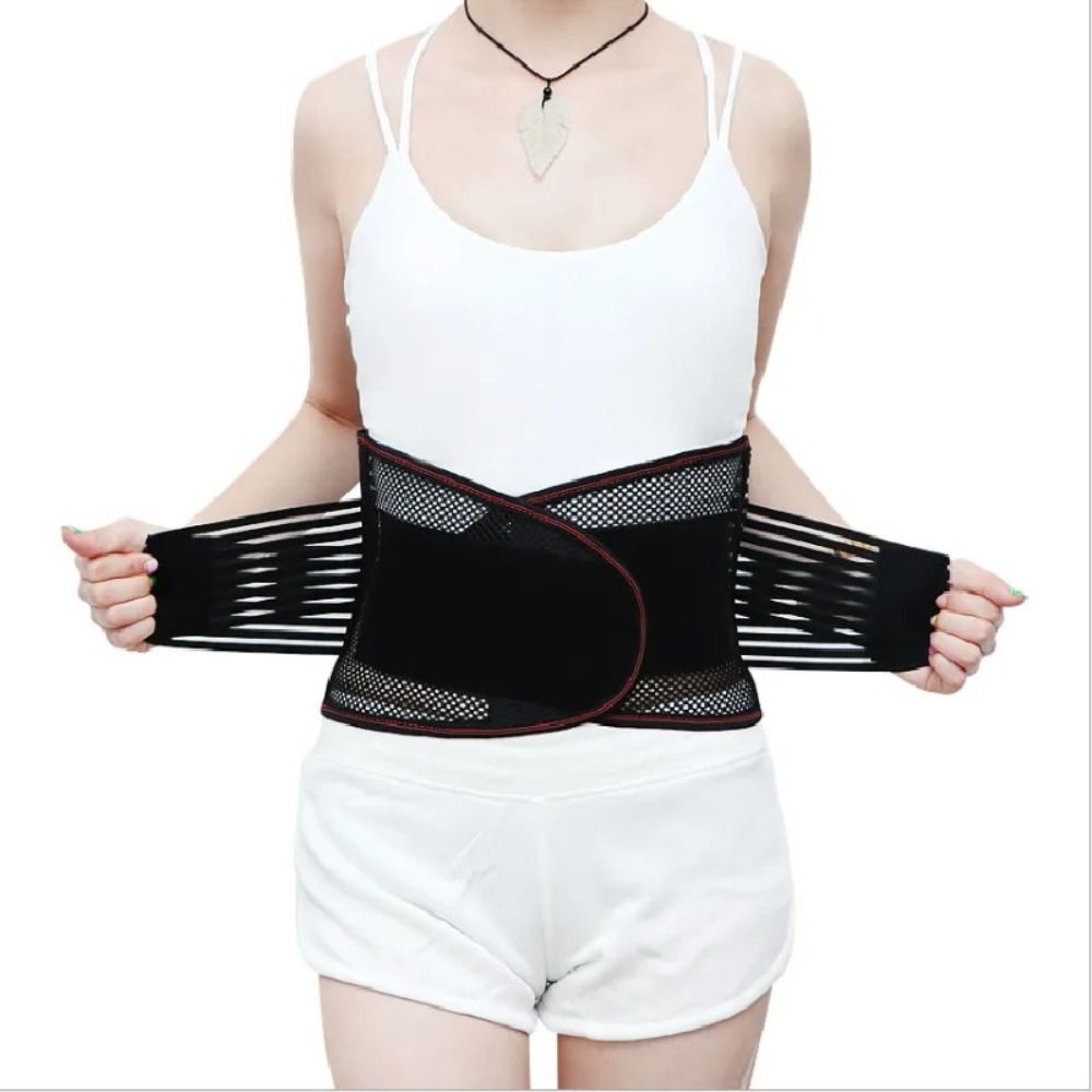Breathable Waist Trainer Belt Nylon Lumbar Support Strap New Back Brace  Lumbar Support