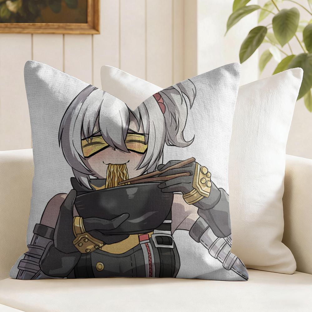 Zenless Zone Zero Soldier Cushion Cover Eco Linen Pillow Case DoubleSided Print Breathable Durable Zipper Home Decor Gift