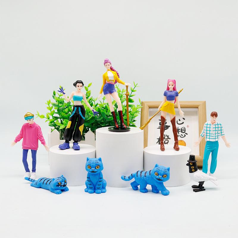 K-Pop Demon Hunter Plush: Cross-Border Anime Tiger Star Model