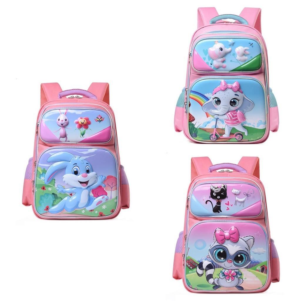 New Children's Elementary School Backpack For 1-4 Grade Cartoon Double Shoulder Bag Boys Girls Large Capacity Lightweight Breathable Backpack
