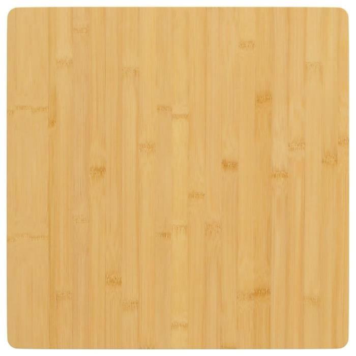 VidaXL Dessus de table 50x50x1,5 cm bambou 352693