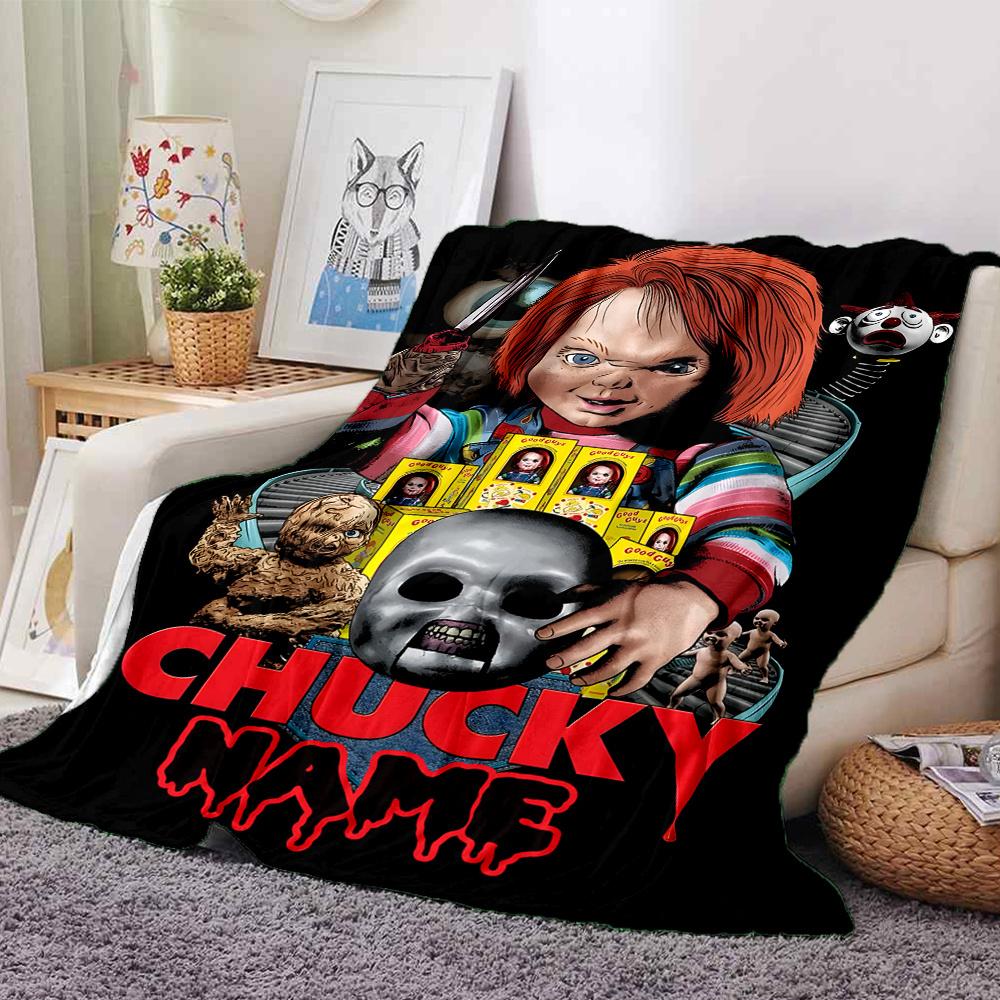 Chucky Returns With Deadly Tricks And Twists Blanket With Personalized Name Comfortable All Seasons Suitable For Sofas Beds Travel Camping And Office