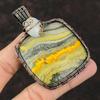 Bumble Bee Jasper Copper Wire Wrapped Pendant Rainbow Moonstone Pendant Gemstone Jewelry Handmade Pendant Copper Wire Jewelry Healing Stone