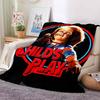 Chucky Child's Play Horror Movie Print Flannel Blanket Cozy Warm Throw Bedroom Sofa Birthday Present Indoor Home Holiday Decor