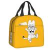 Custom Arale Norimakis Japanese Dr Slump Insulated Lunch Bags for Work School Waterproof Cooler Thermal Bento Box Women Children