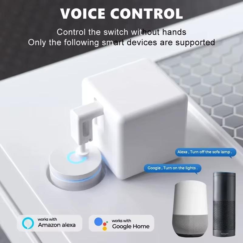 Tuya Bluetooth Smart Fingerbot Plus Switch Button Pusher Smart Life Switch Timer Voice Control Works With Alexa Google Home