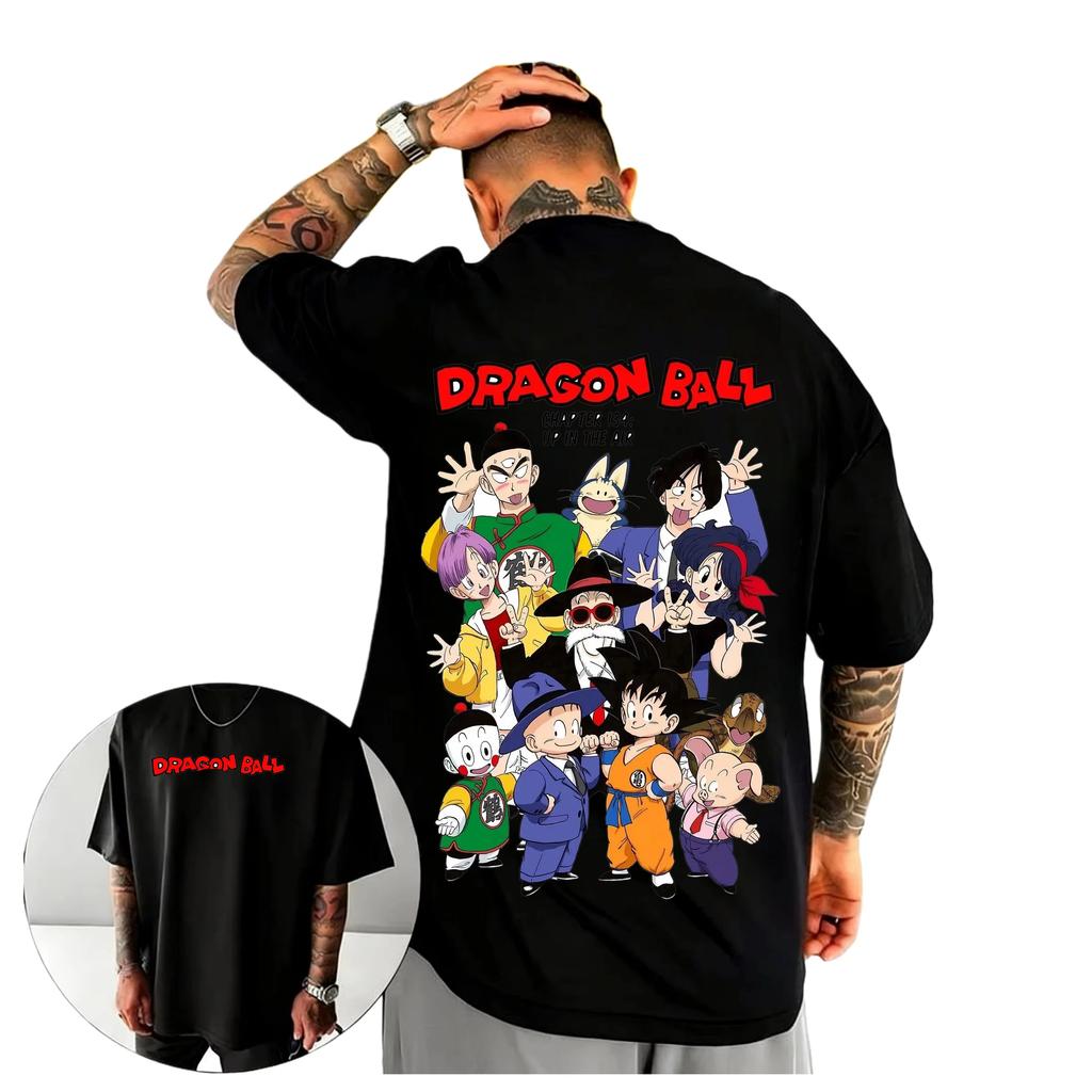 Anime Dragon Ball Classic Characters Print T-shirt Unisex 2026 Summer Short Sleeve Tops Fitness Gym Streetwear Hip Hop Tees