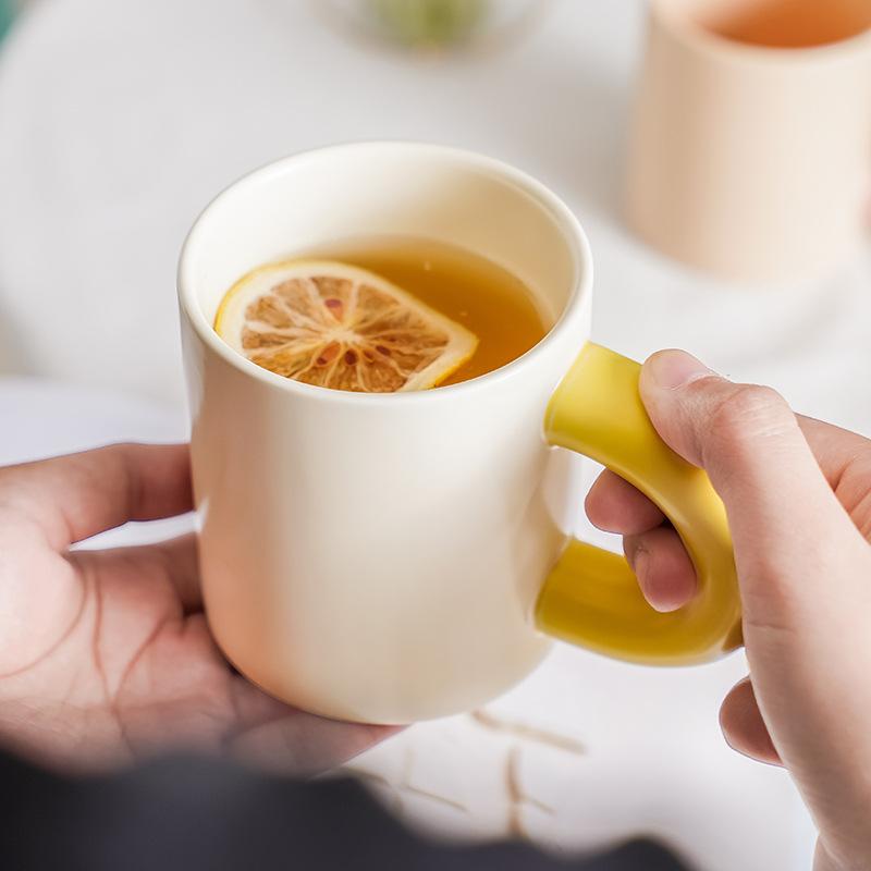 ins artistic sense creative gift ceramic mug, office souvenir pair cup coffee cup water cup