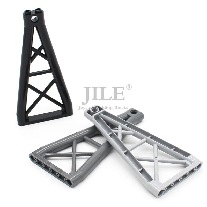 Bricks Support 1x6x10 Girder Triangular DIY Building Blocks Assemble Particles Compatible with 64449 Kids Architectural Toys