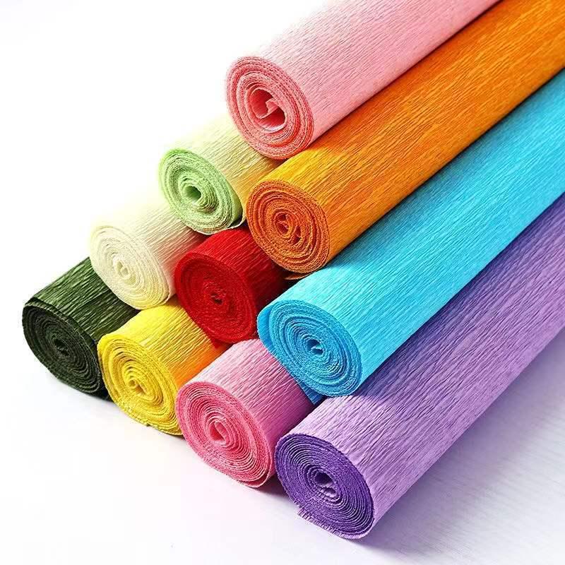 Thickened Colored Crepe Paper for DIY Rose Origami and Kindergarten Crafts