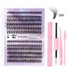 Diy Segmented Fried Hair Single Cluster False Eyelashes 12 Rows Large Capacity Daily Makeup