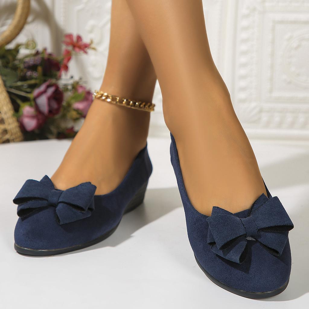 Spring Pointed Wedge Heel Single Women's  Shoes