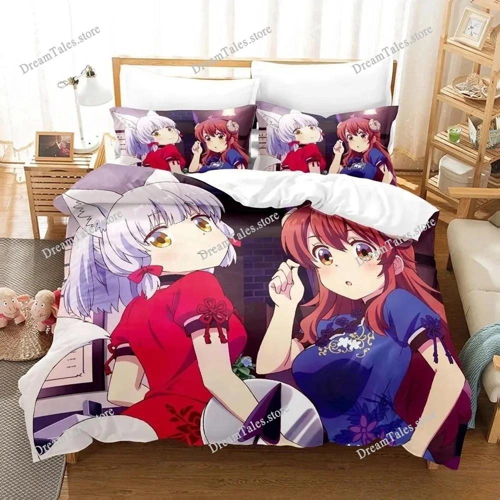 Anime Girls The Demon Girl Next Door Bedding Set Boys Girls Twin Queen Size Duvet Cover Pillowcase Bed Kids Adult Home Textile