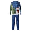 Family Matching Print Sets Pajamas Loungewear Outfits Family Matching Long Sleeve Tops+Pants Set