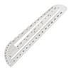 Stainless Steel Multifunctional Ruler, Radius Diameter Gauge & Protractor with Metric and Inch Scales for General Use