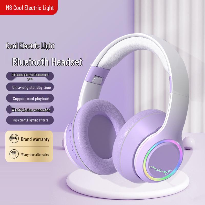 Wireless Bluetooth Cat Ear Headphones - Noise Cancelling, Over-Ear, Gaming & Music for Kids & Computers