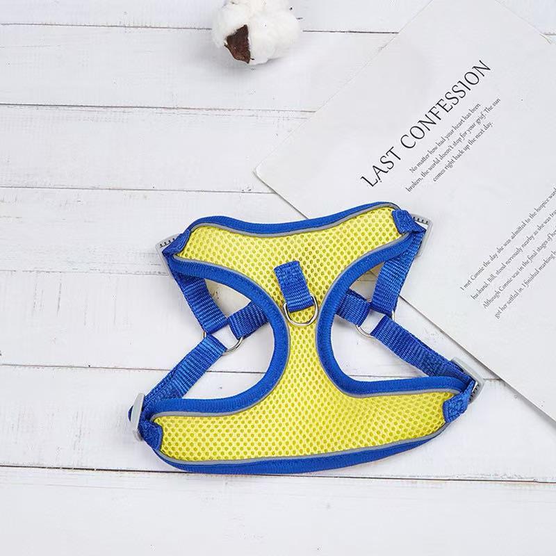 Breathable Reflective Pet Harness Vest with Leash for Cats & Dogs