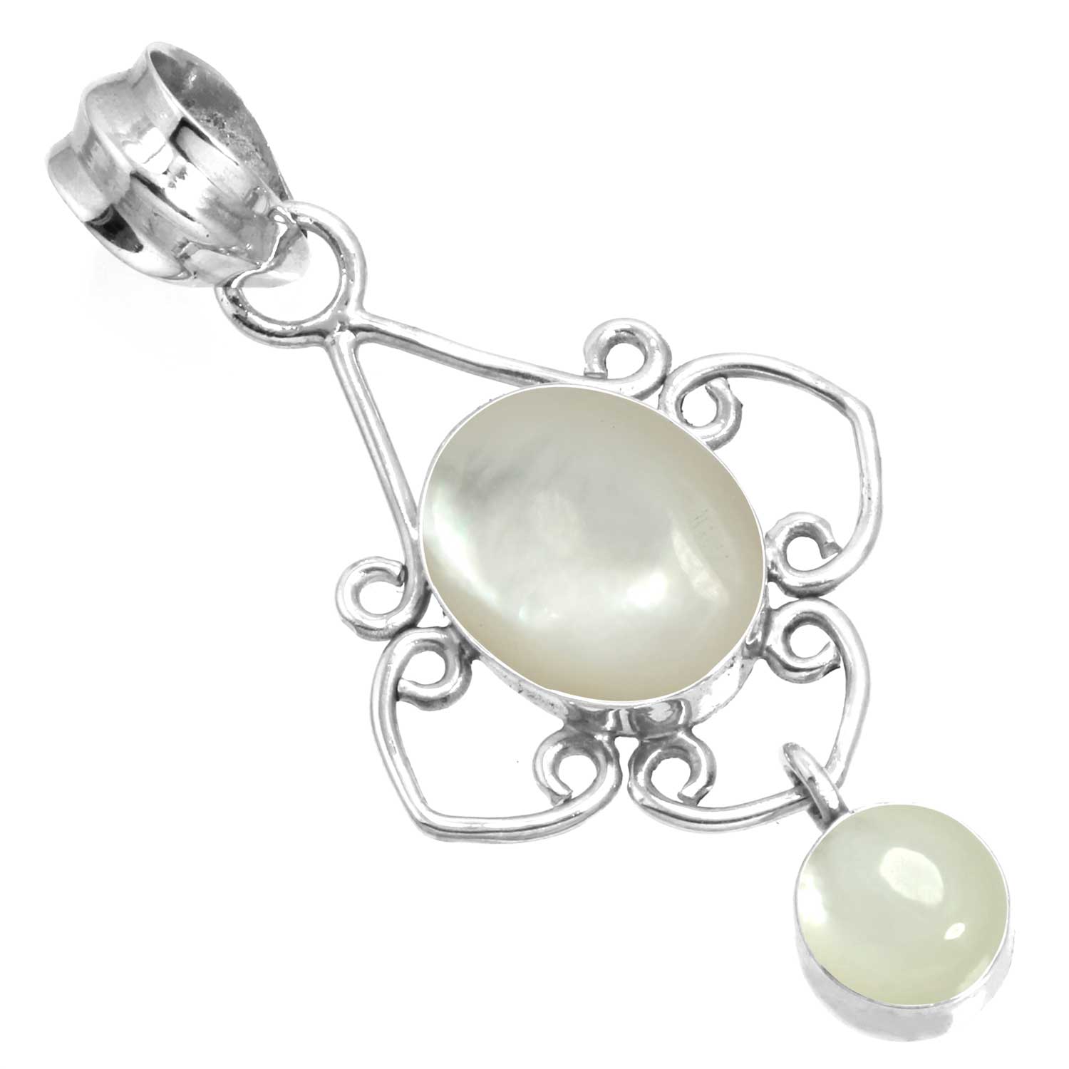 

925 Sterling Silver Pendant Women Gemstone Handmade Jewelry Christmas Gift Blue Green Purple Copper Turquoise Pearl Lapis Mother Of Pearl Victorian мать жемчужного