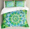 Mandala Purple Galaxy Duvet Cover Boho Chic Petal Flower Bohemian Meditation Gypsy Hippie Floral Exotic Retro Decor Women Gifts
