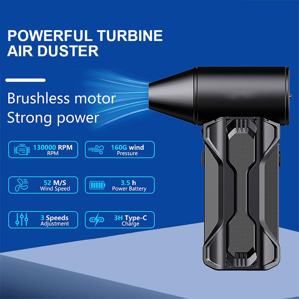 Violent fan 2025 Turbo Jet Fan Car Blowing Snow Electric Air Duster Portable 130000 RPM Cleaning Blower Tool 3 Gears adjustable