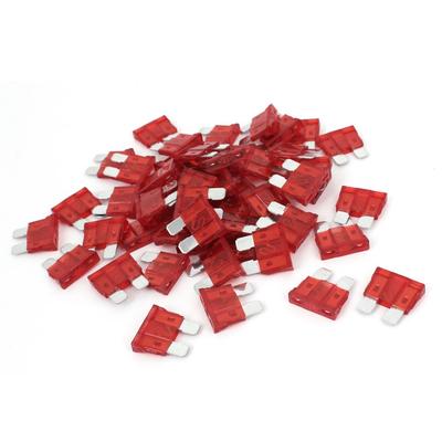 Flat Fuse Car Blade Fuse Silver Tone 10A 50