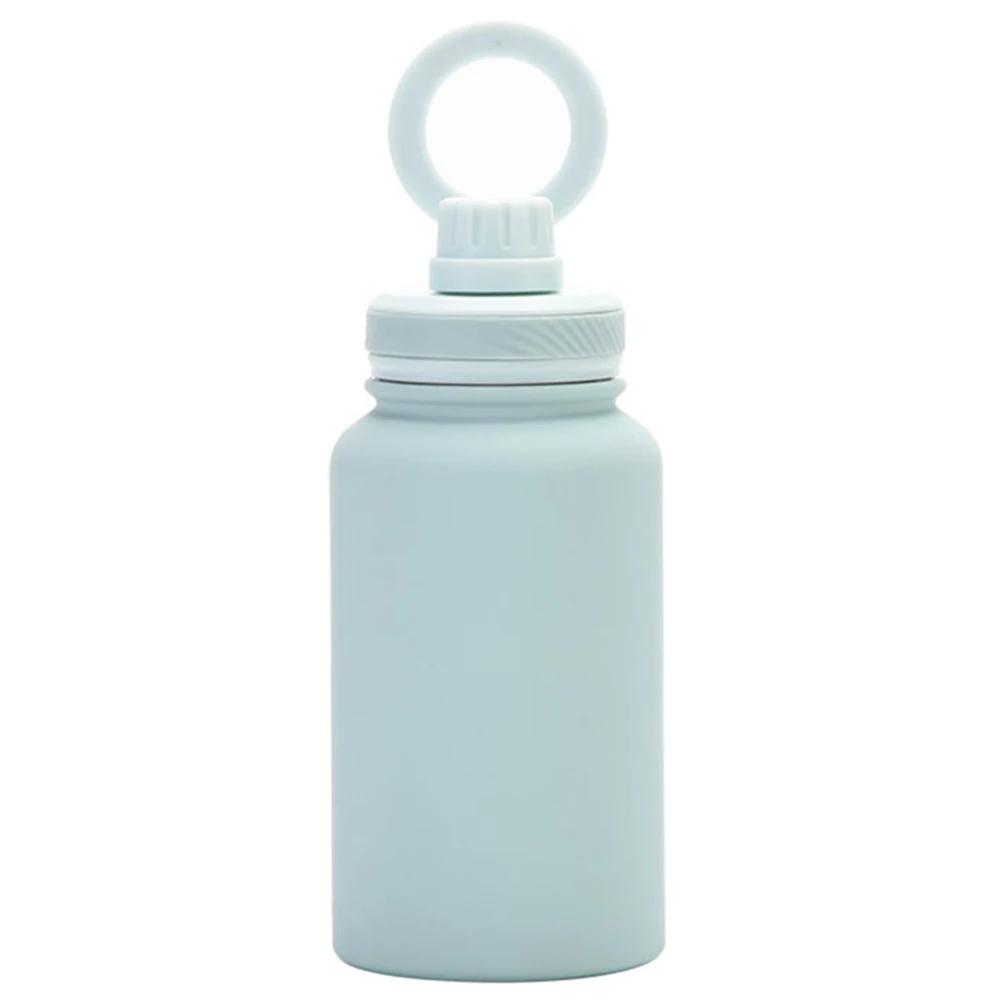 650ml Sports Water Bottle with Rotating Phone Holder Stainless Steel Double Vacuum Insulated Bottle for Outdoor Sports