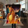 Charizard  Print Flannel Blanket, High quality Comfortable for All Seasons, Home Decor, Warmth and Comfort