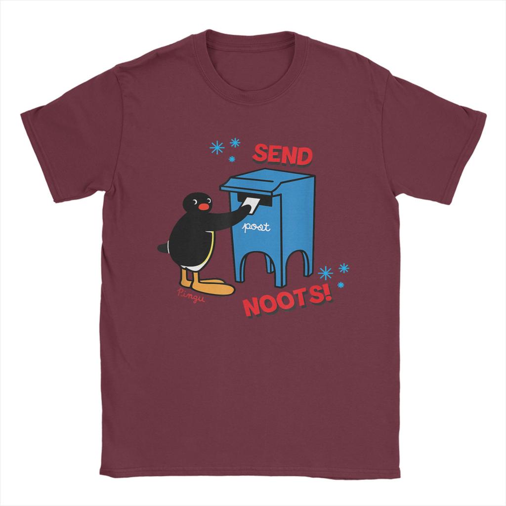 Pingu Send Noots! T Shirt  Hip Hop T Shirts Short Sleeve Funny Tops Summer Cotton O Neck Plus Size Clothing