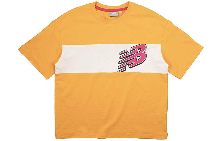 New Balance Drop Shoulder Sleeve T Shirt Women s Yellow NEA23042-YL L