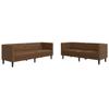 VidaXL Chesterfield 2-piece Sofa Set Brown Faux Suede, Sofa, Sofa Seat, Recliner Sofa, Comfort Sofa, 3209280