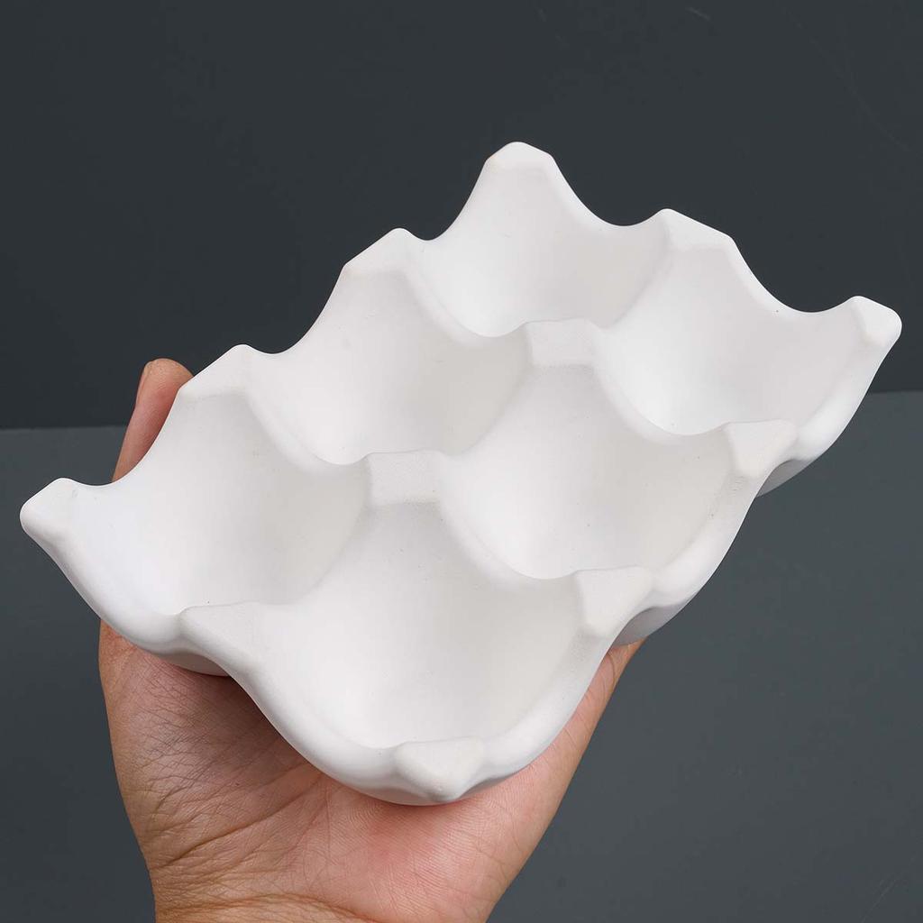 6-Compartment Egg Holder Silicone Mold DIY Jewelry Staorage Box Casting Molds Plaster Resin Craft Making Home Decor Supplies