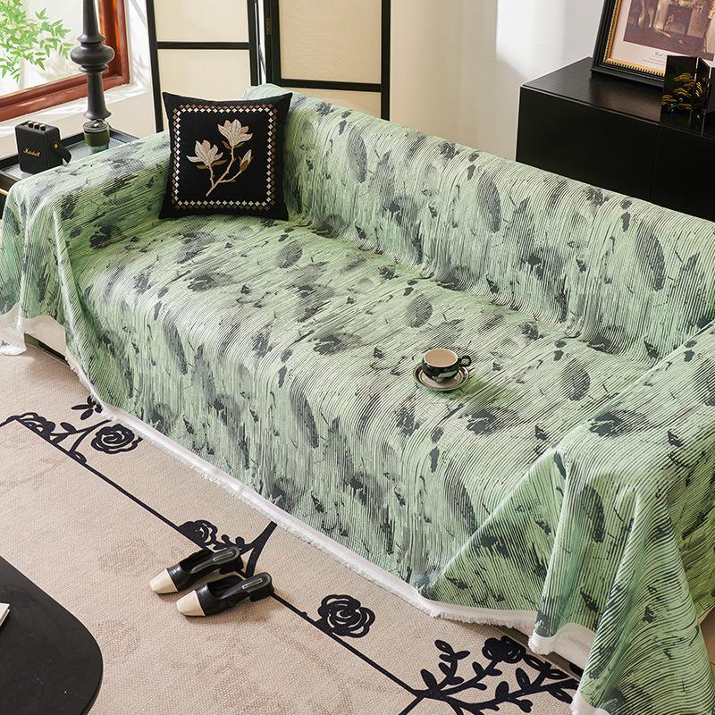 Simple Cool Summer Sofa Towel Impression Moyun All-Inclusive Sofa Cover Dust Cover One-Piece Sofa Cover Cloth