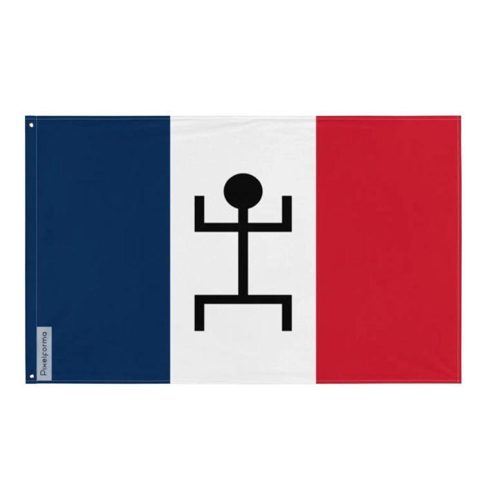 Drapeau - Soudan Français - 90 X 150 Cm - Polyester - Impression Recto/verso - Œillets En Fer