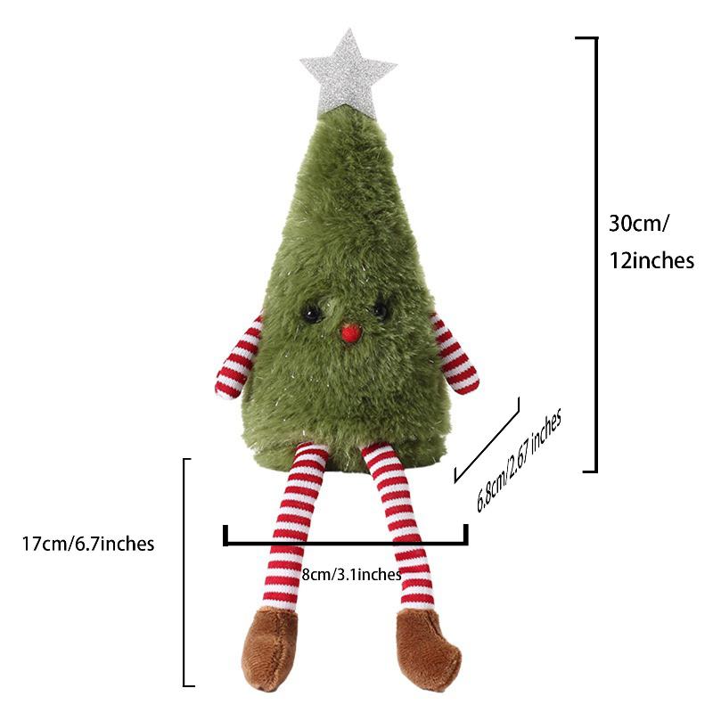 Cute Plush Christmas Tree Doll – Festive Home and Party Decoration, Holiday Ornament and Gift