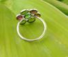 Natural Multi Tourmaline 925 Sterling Silver Gemstone Flower Ring Sz 5 Christmas