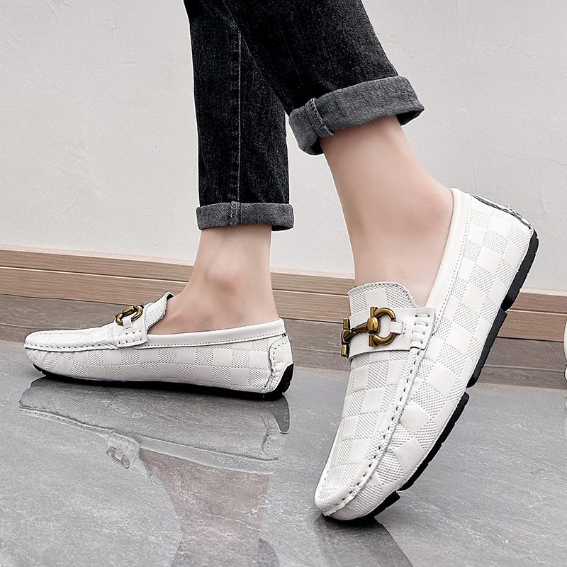 Men’s Moccasins Penny Loafer Driving Shoes Comfort Leather Flats Casual Slip-ons Plus Size Color Shoes for Men
