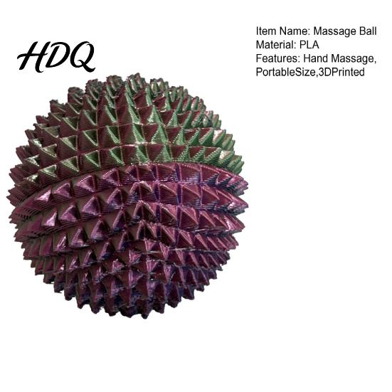 Anxiety Relief Fidget Toy 3D Printed Spiky Massage Ball Stress Spiked Massager Roller Plantar Fasciitis Physical Therapy Hand Tools